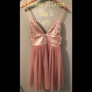 NEW W/Tags FOREVER 21 Small Gold cocktail Dress